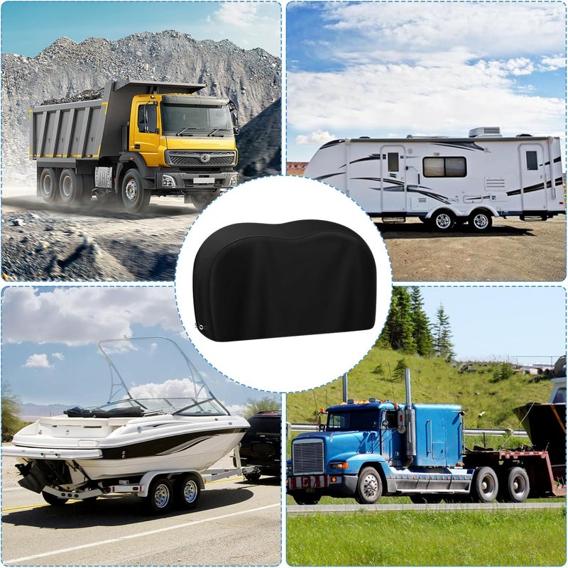 Mordx RV Tire Covers, Dual Axle Wheel Cover (2 Pack)，Black Waterproof Anti-UV Tire Coversfor RV/Truck/Trailer (2, 30"-33") - Image 5